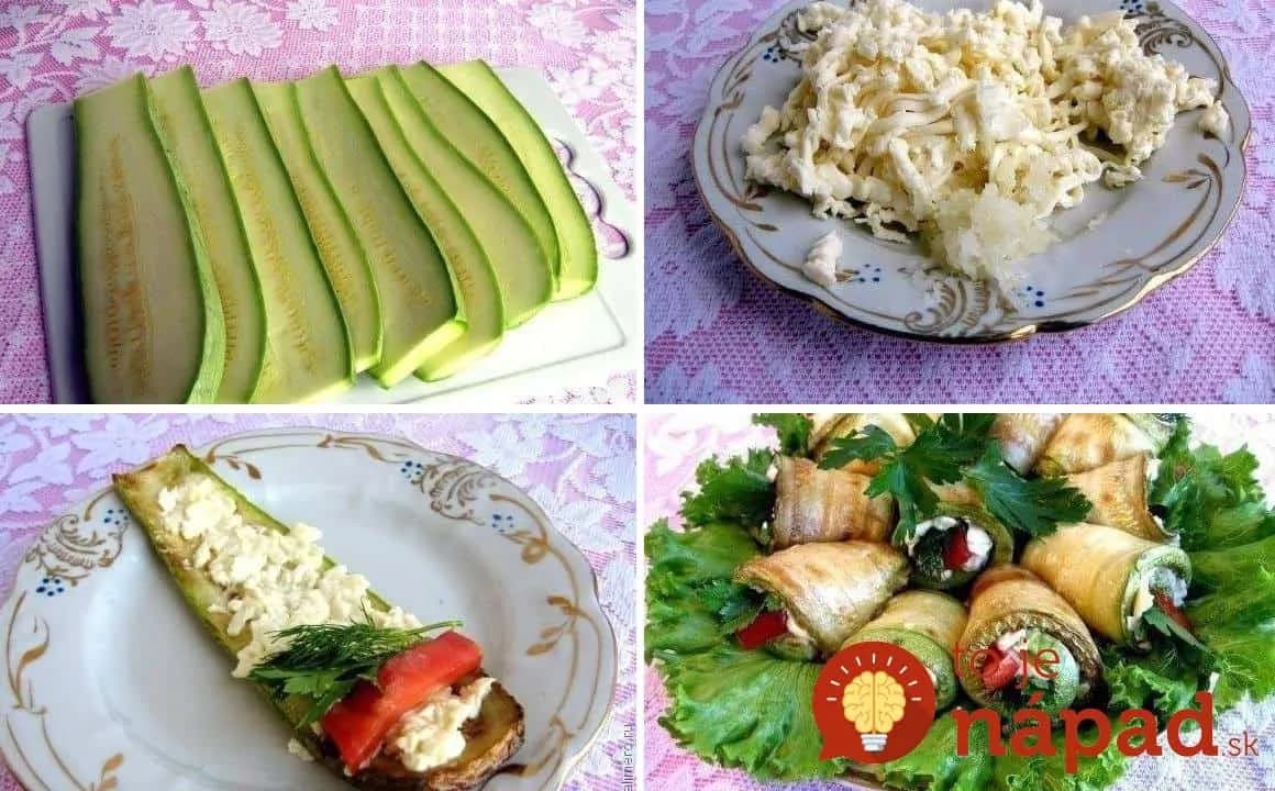 Fotopostup: Cuketové rolky plnené syrom