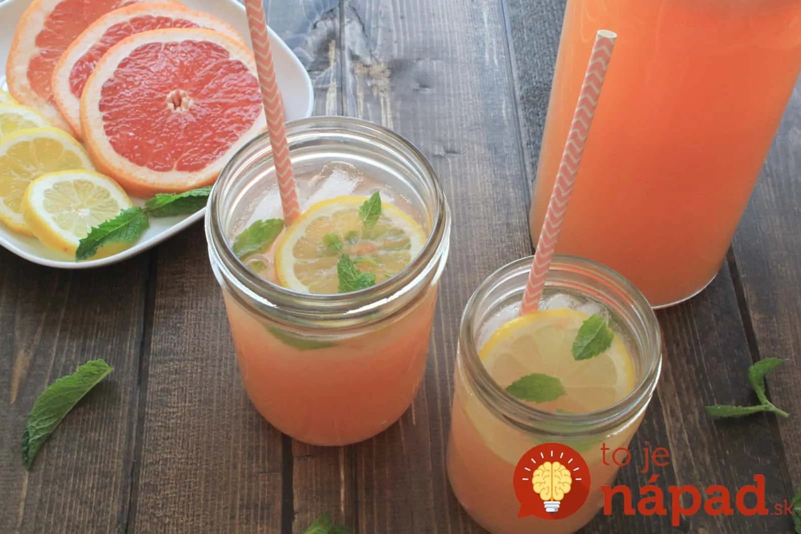 Grapefruitová limonáda osvieži a prospeje vášmu zdraviu