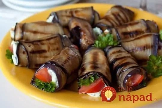 Fotopostup: Plnené baklažánové rolky