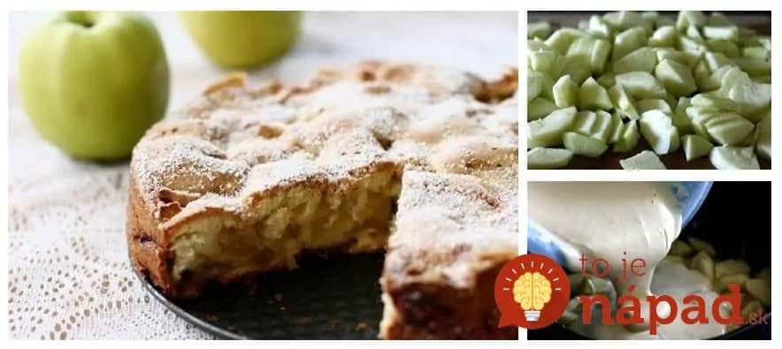 Fotopostup: Jablkový koláč zo 4 ingrediencií
