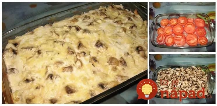 Kuracia pochúťka na hríbovo-smotanovej omáčke