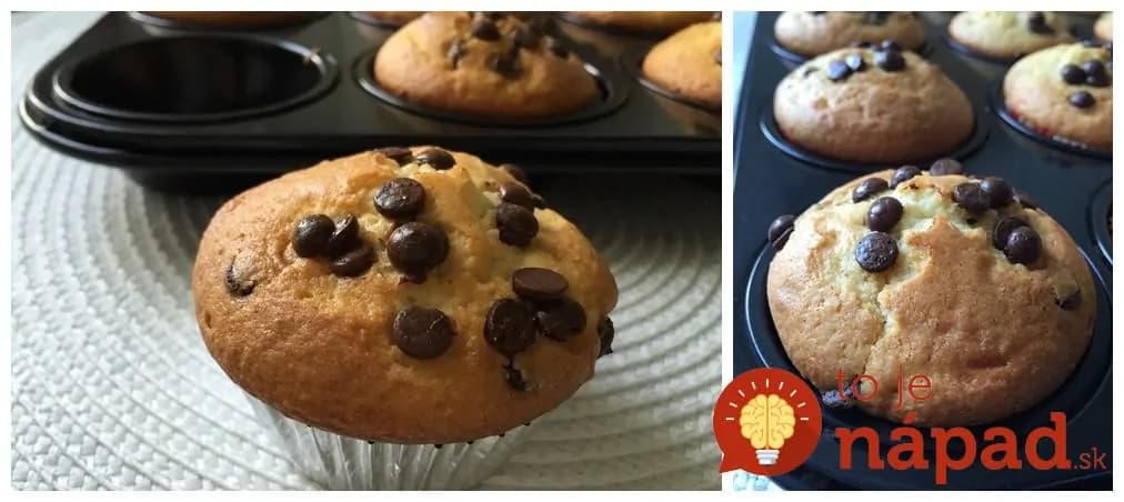 Čokoládovo – jogurtové muffiny