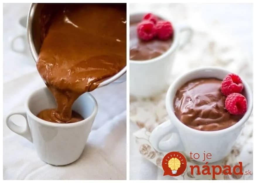 Domáci čokoládový puding