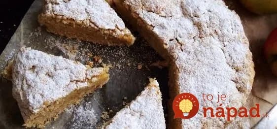 Jablkovo – škoricový koláč s ovsenými vločkami