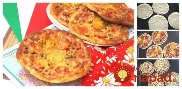 Mini pizze z tvarohového cesta