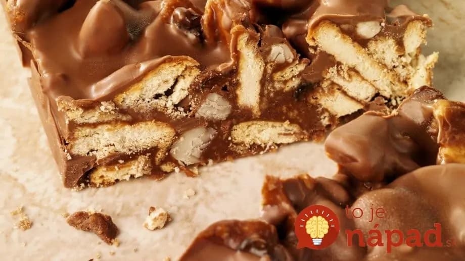 Nepečený čokoládovo-orechový dezert