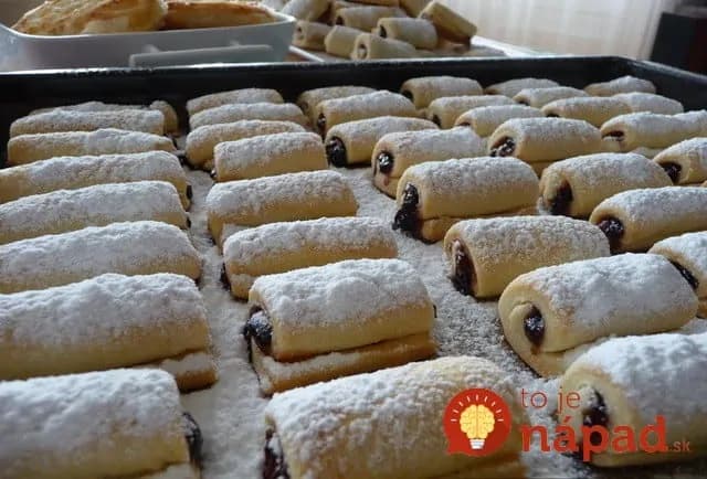 Mini rolky zo smotanového cesta