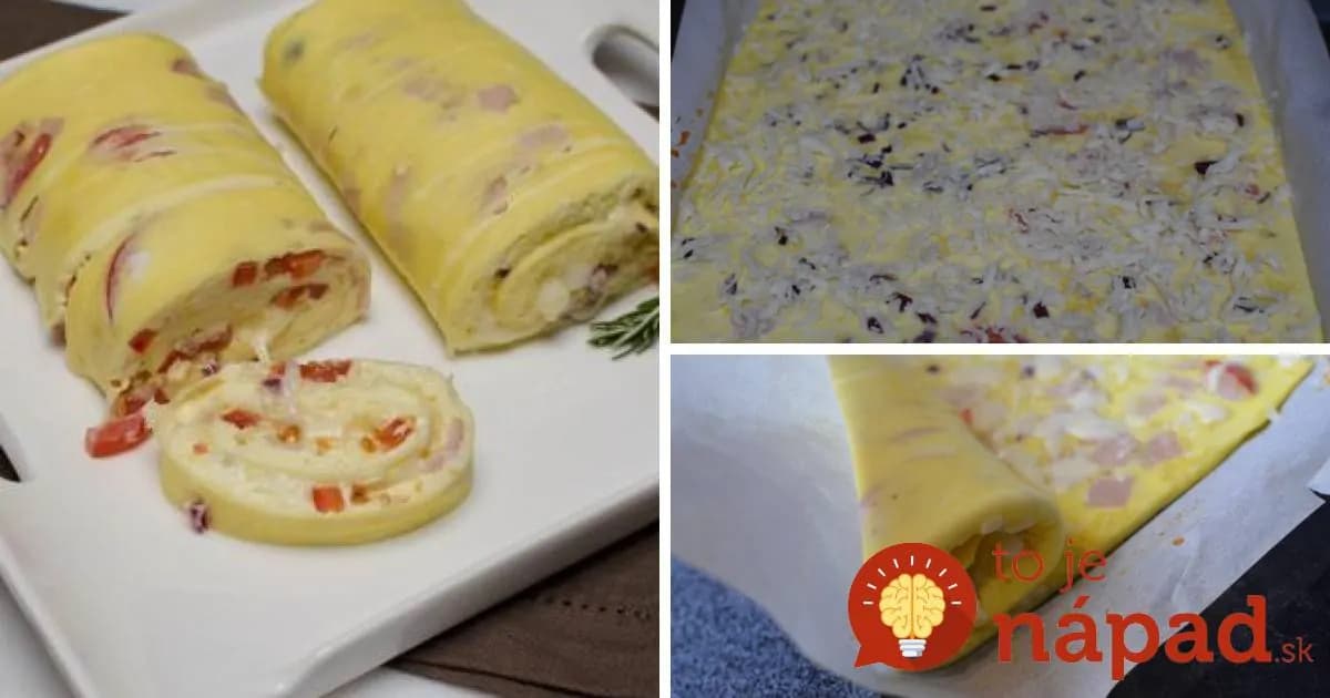 Luxusné raňajky: Pečená omeletová rolka
