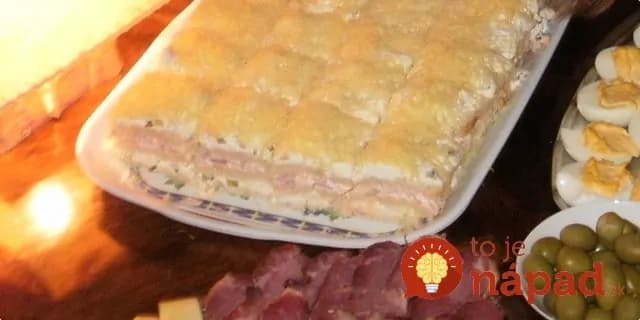 Bez pečenia: Slaná torta z toastového chleba