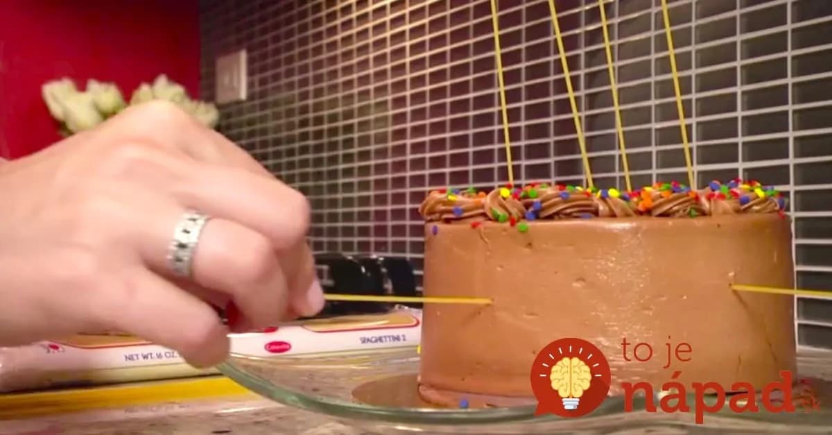 Špagety a torta? Naučte sa trik, ktorý určite využijete!