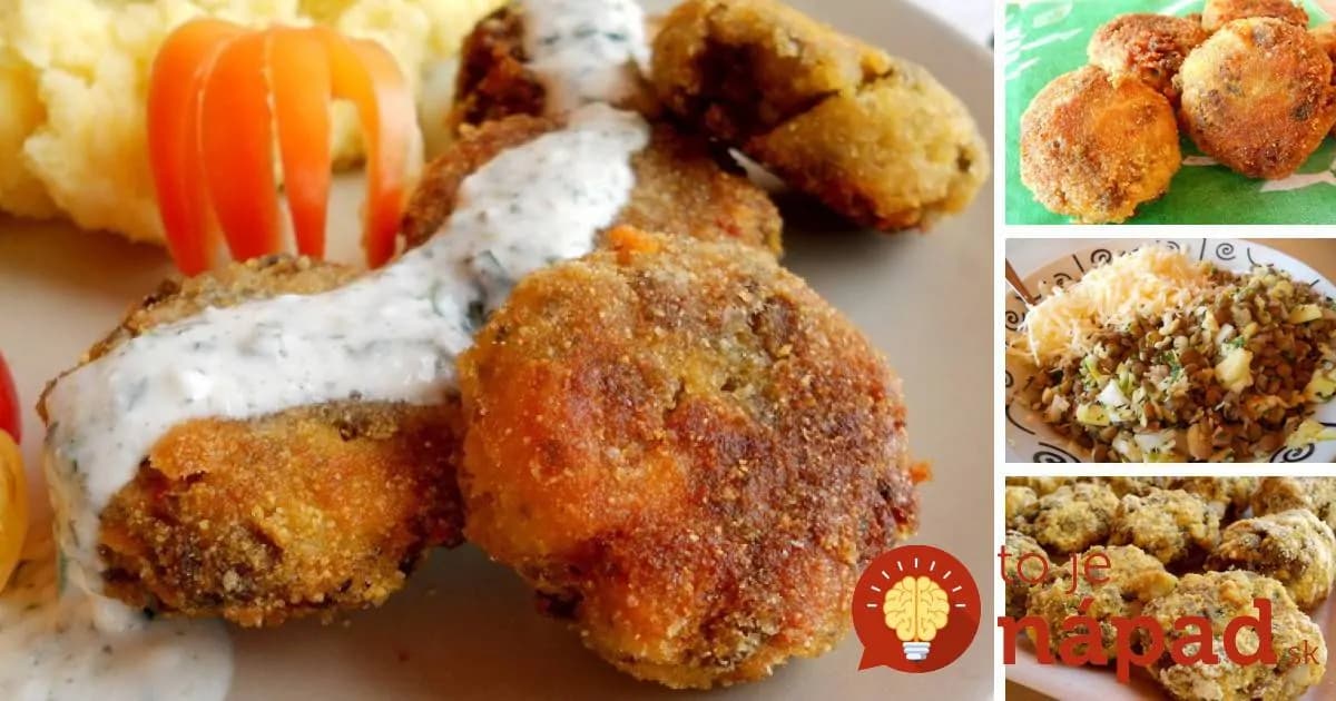 Zemiakovo- šošovicové fašírky so syrom