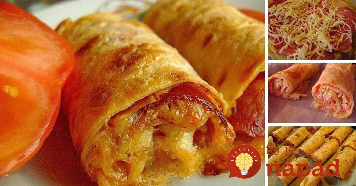 Chrumkavé plnené rolky hotové za pár minút