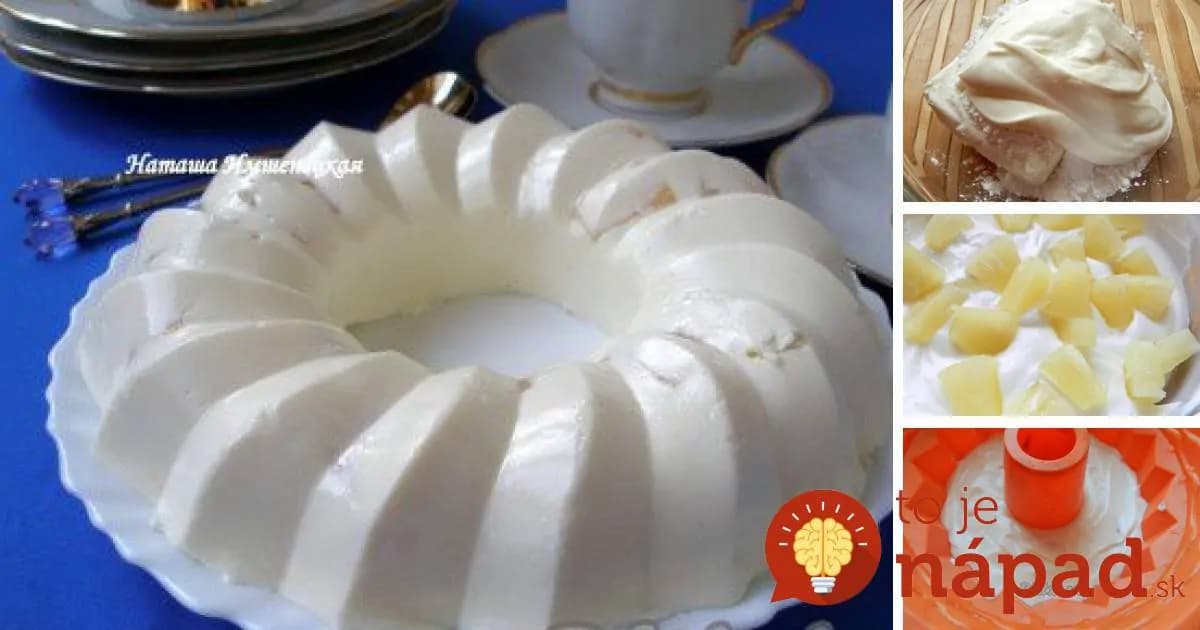 Tvarohovo-smotanová bábovka s ovocím