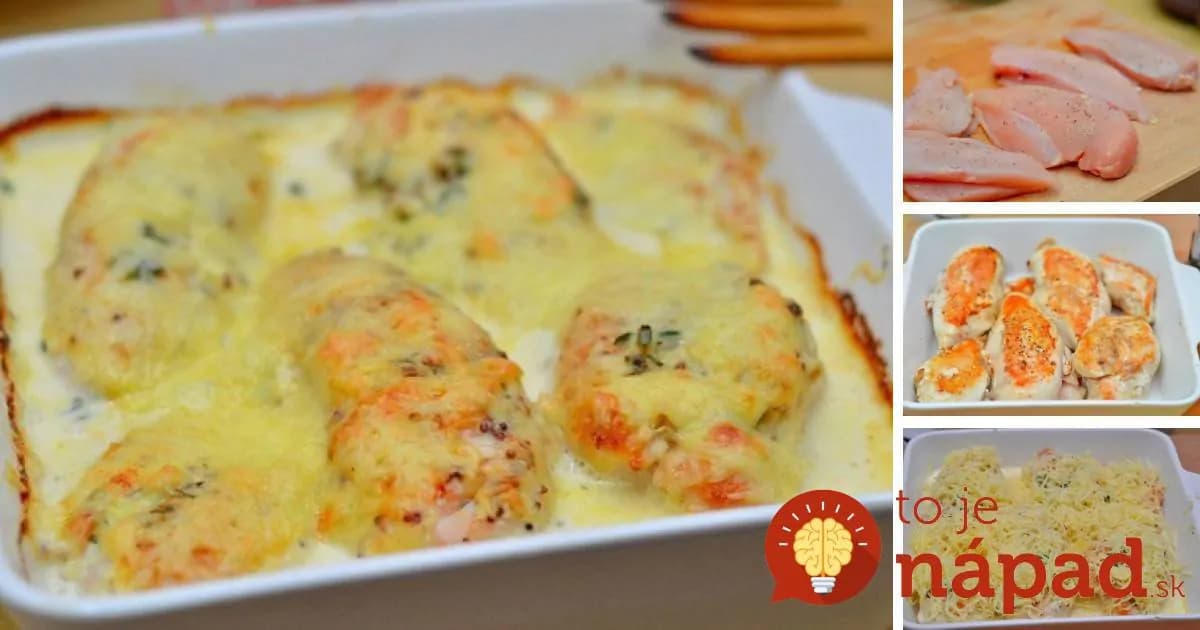 Šťavnaté kuracie prsia na smotane