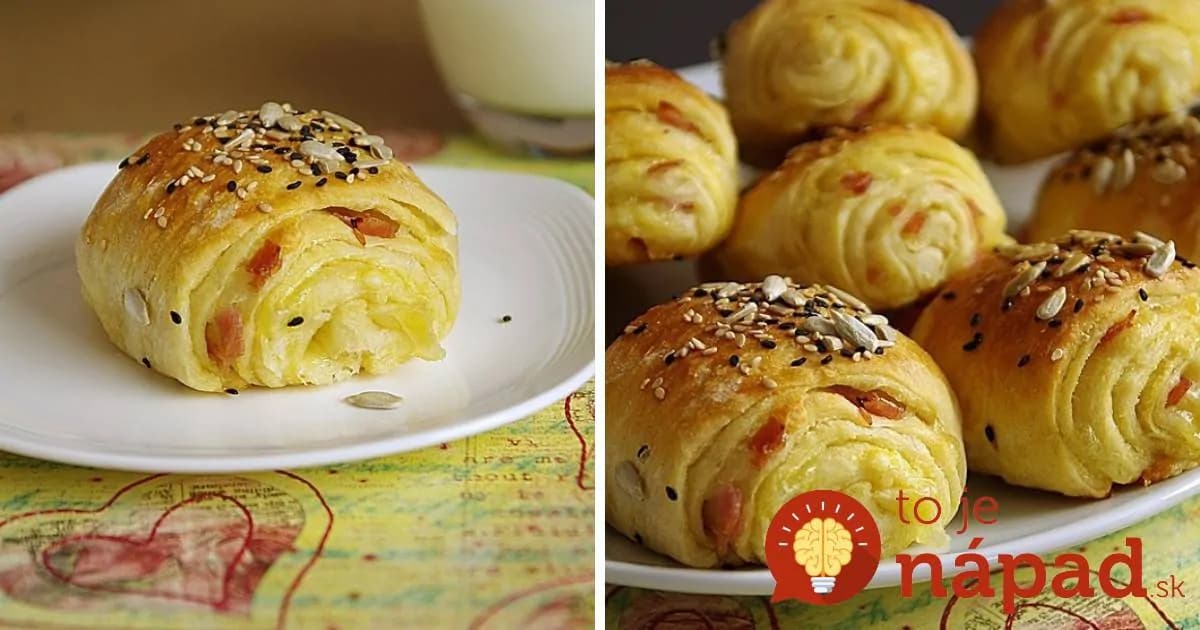Maslové mini roky so šunkou