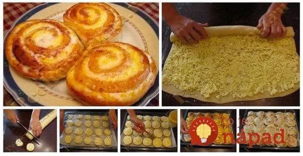 Krehké tvarohové slimáky s kyslou smotanou