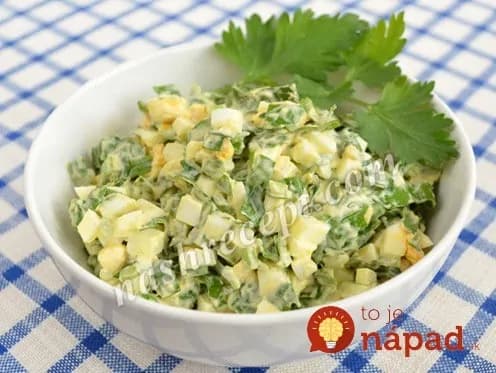 Vajíčková pomazánka s medvedím cesnakom