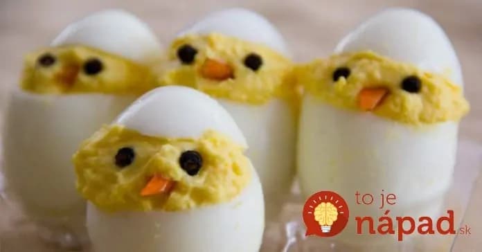 Veľkonočné pohostenie: Plnené vajíčka – kuriatka