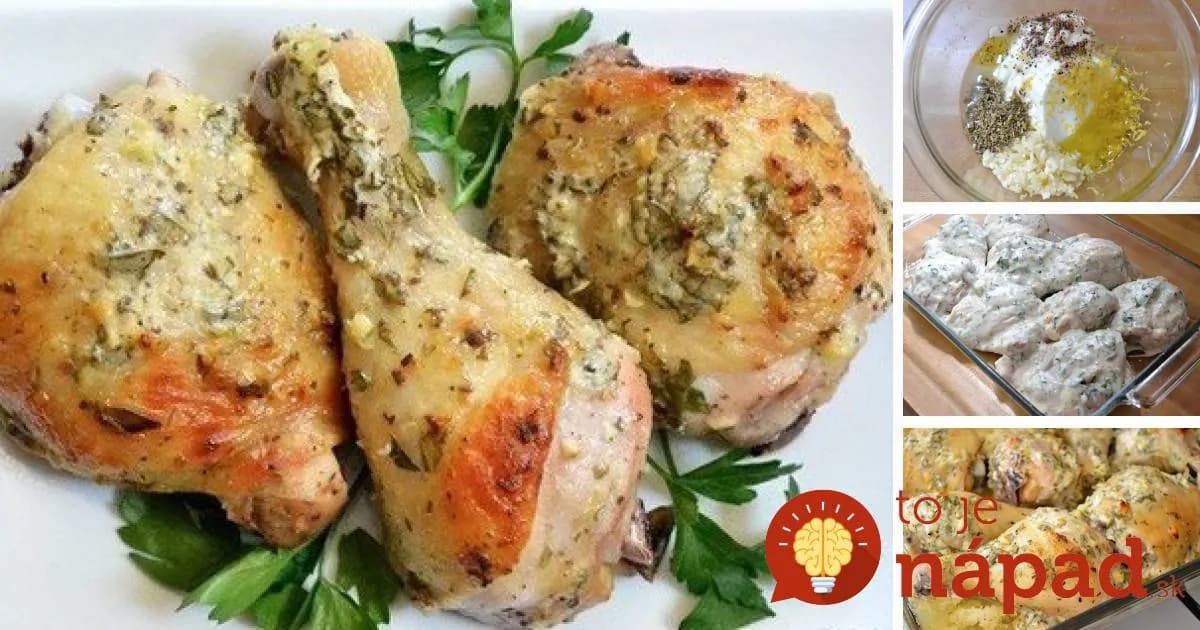 Šťavnaté stehienka v jogurtovej marináde