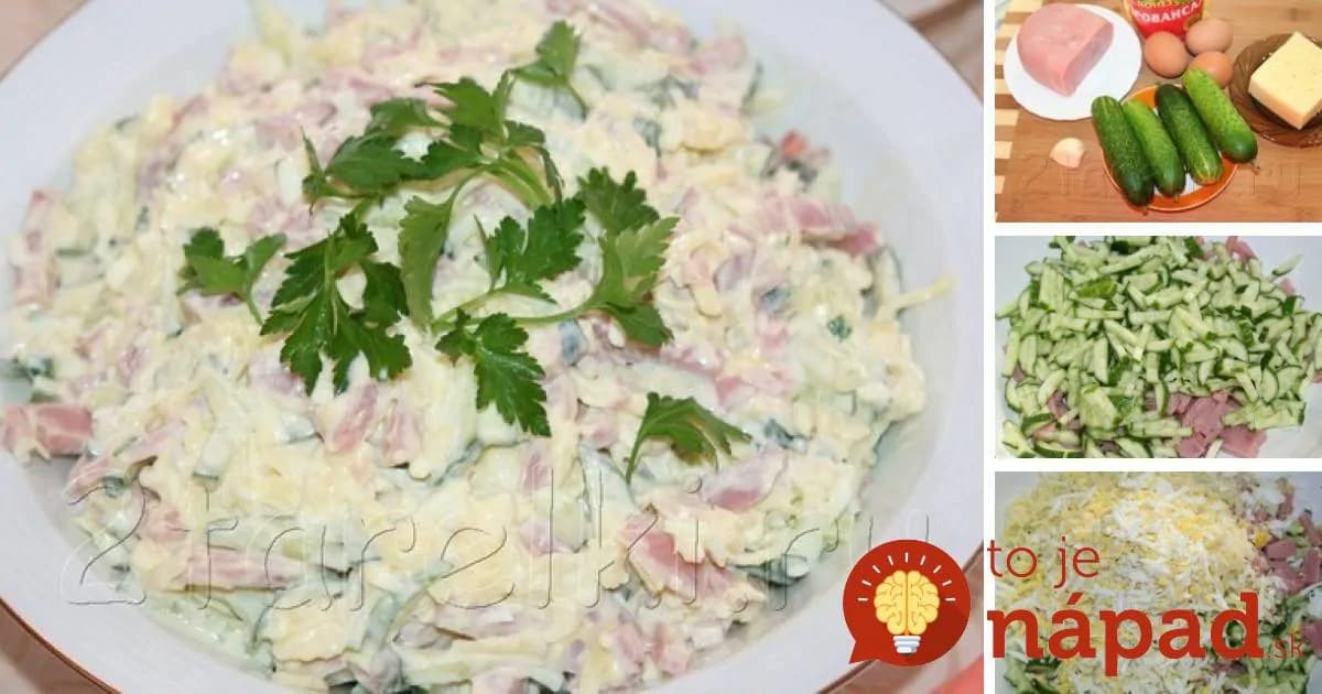 Rýchly šunkovo-syrový šalát