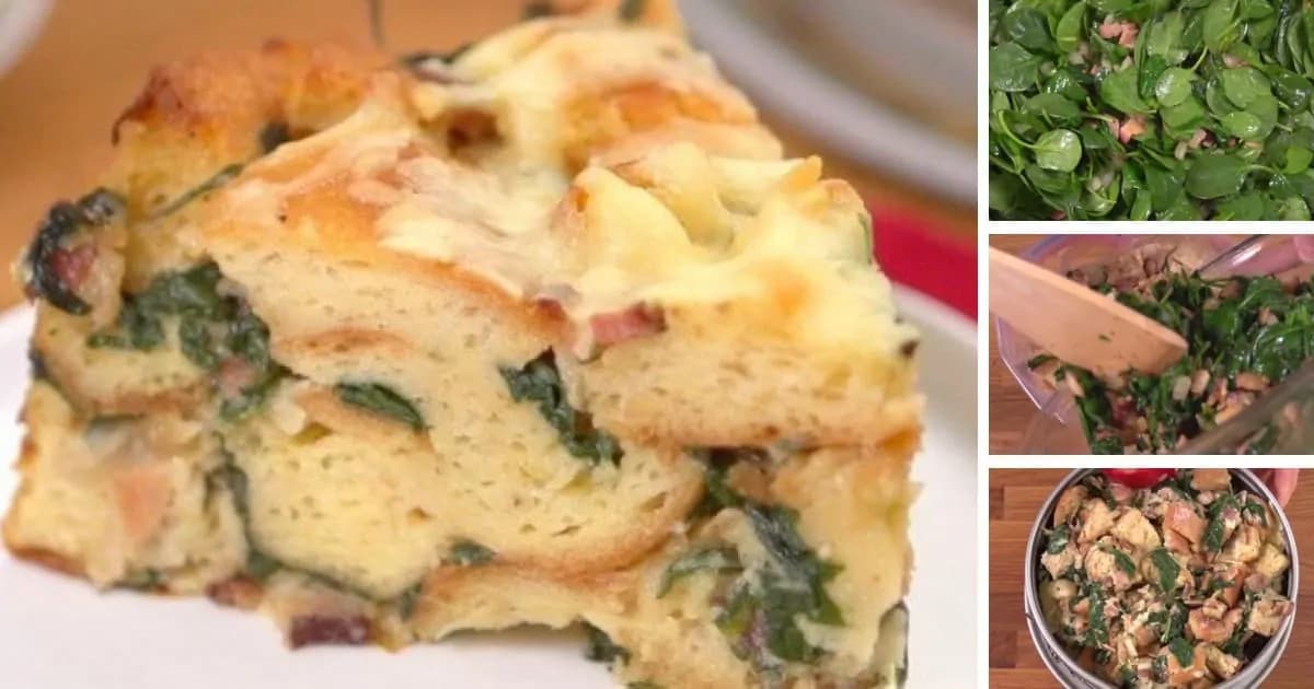 Jarná veľkonočná plnka so špenátom