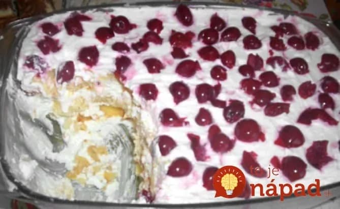 Geniálna smotanovo-ovocná pochúťka bez pečenia