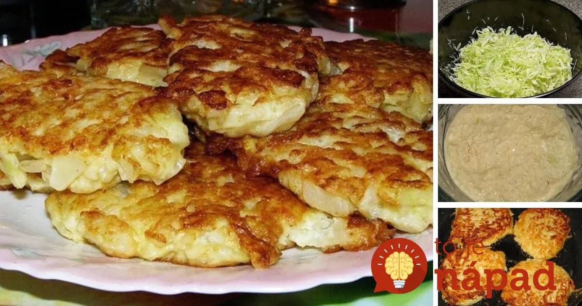 Kapustové placky z jemného cestíčka