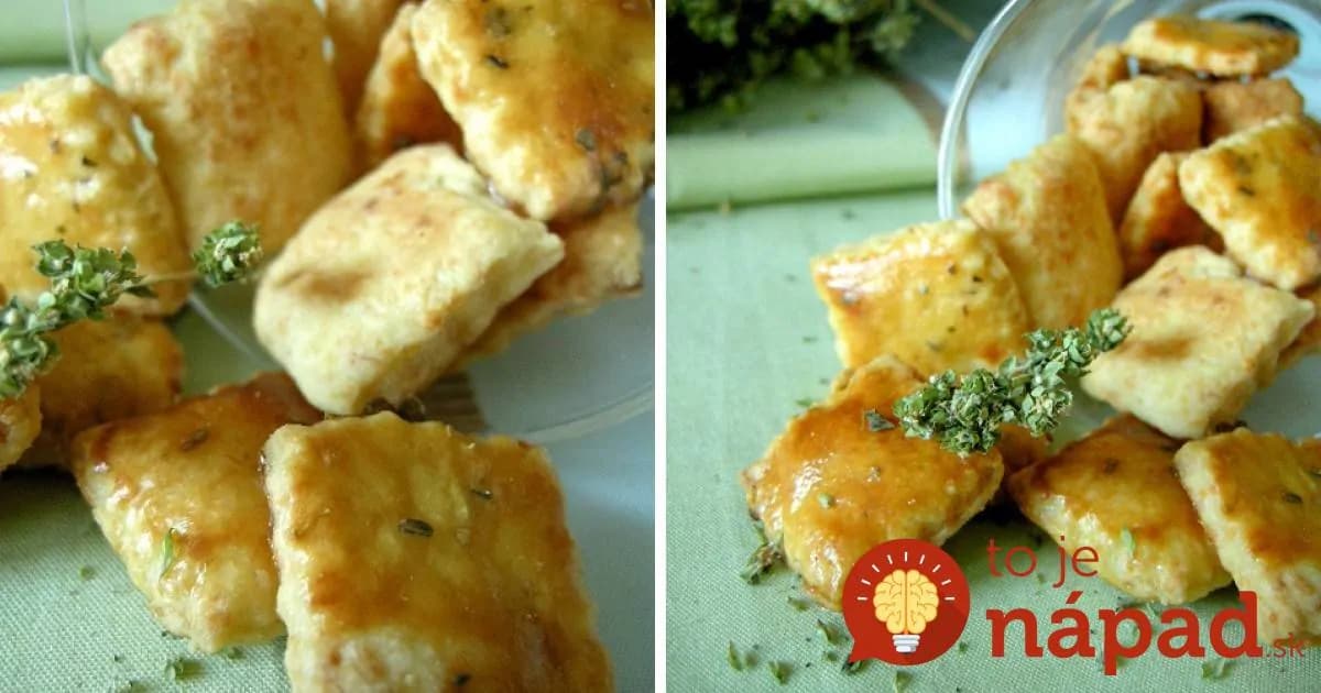 Domáce bryndzové krekry