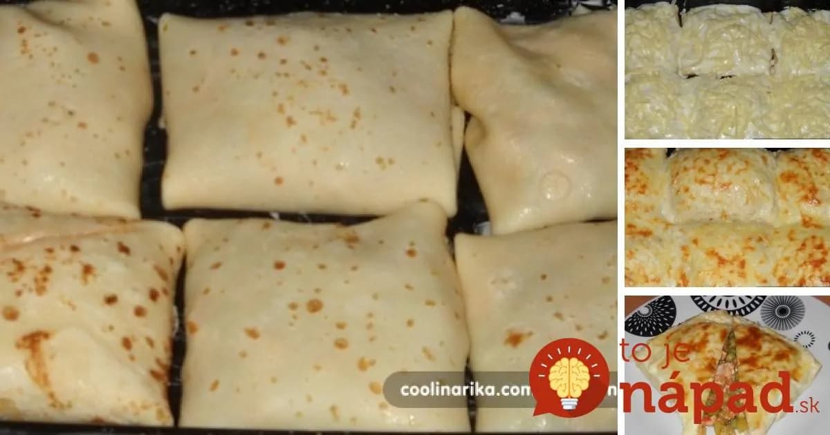 Zapečené palacinky s mäsovo-zeleninovou náplňou a syrom