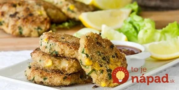 Zemiakovo-tuniakové fašírky so zelenou cibuľkou