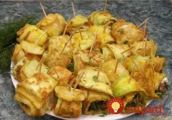 Cuketové mini rolky s chutnou náplňou