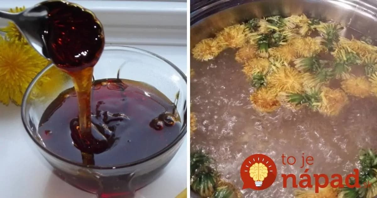 Púpavový sirup proti kašľu