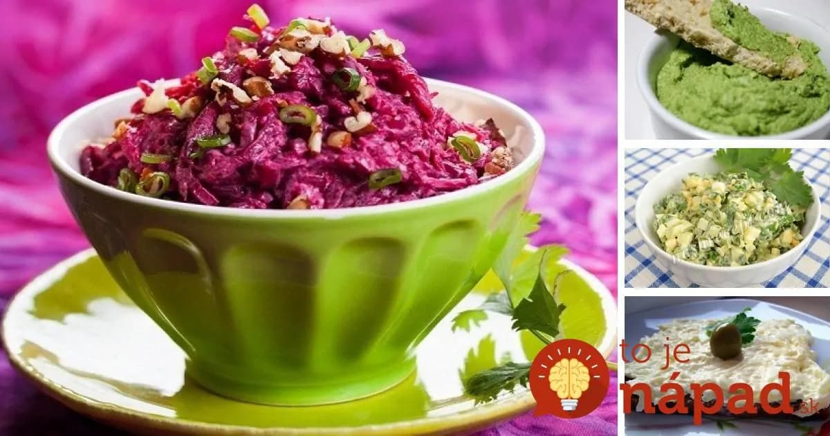 5 najlepších zdravých pomazánok