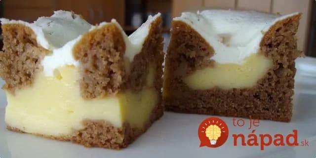 Fantastický pudingovo – smotanový dezert „Kráter“