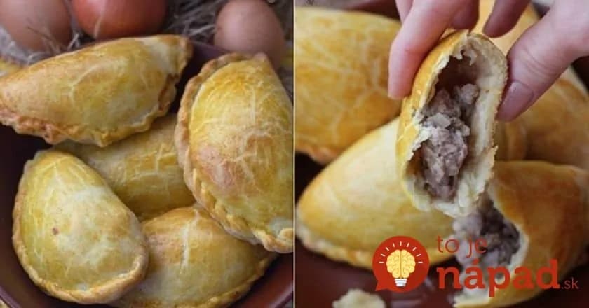 Plnené pirohy pečené v rúre