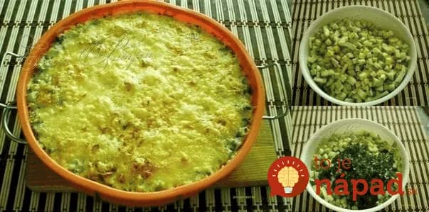 Cuketa zapečená so syrom a kyslou smotanou