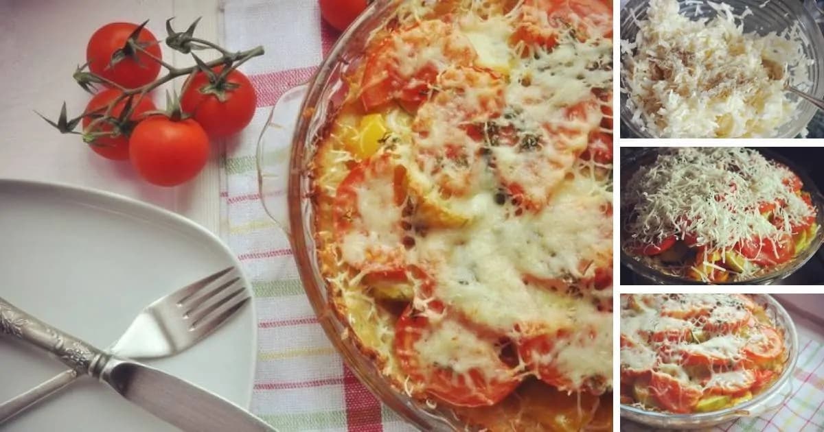 Šťavnatý zeleninový koláč so syrom