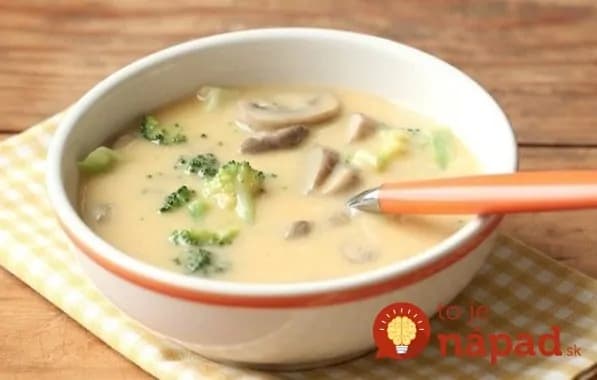 Rýchla syrová polievka s brokolicou