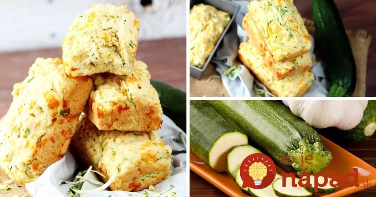 Letná náhrada pečiva: Cuketový chlieb so syrom a cesnakom