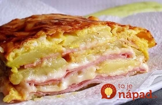 Falošné lasagne z cukety so šunkou a syrom