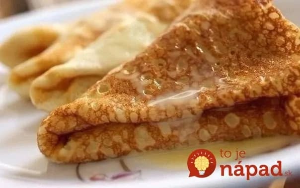 Najjednoduchší recept na palacinky z minerálky!