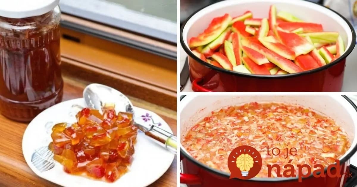 Džem z melónových šupiek bez zavárania