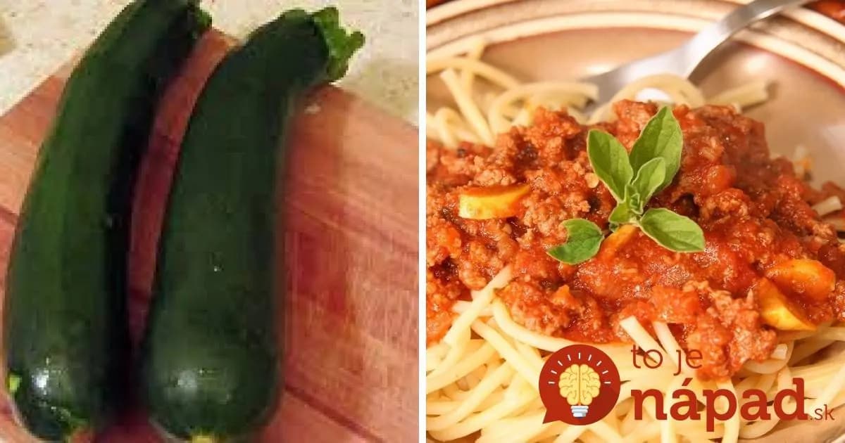 Vynikajúca cuketová omáčka (nielen) na cestoviny