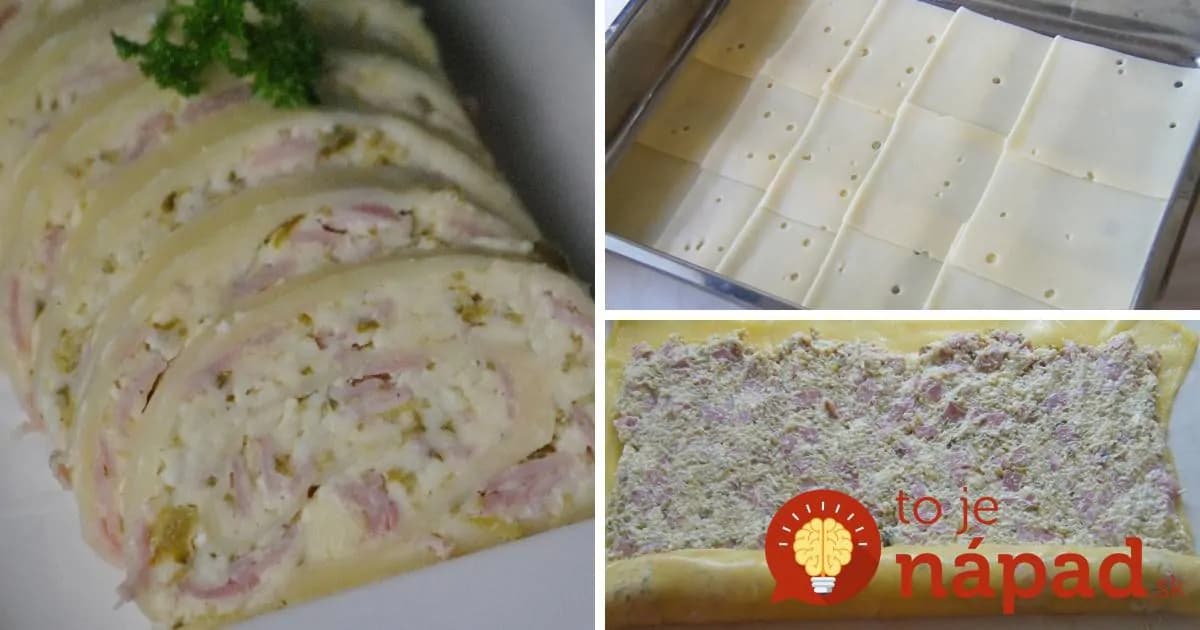 Jemná roláda z plátkového syra a chutnej náplne!