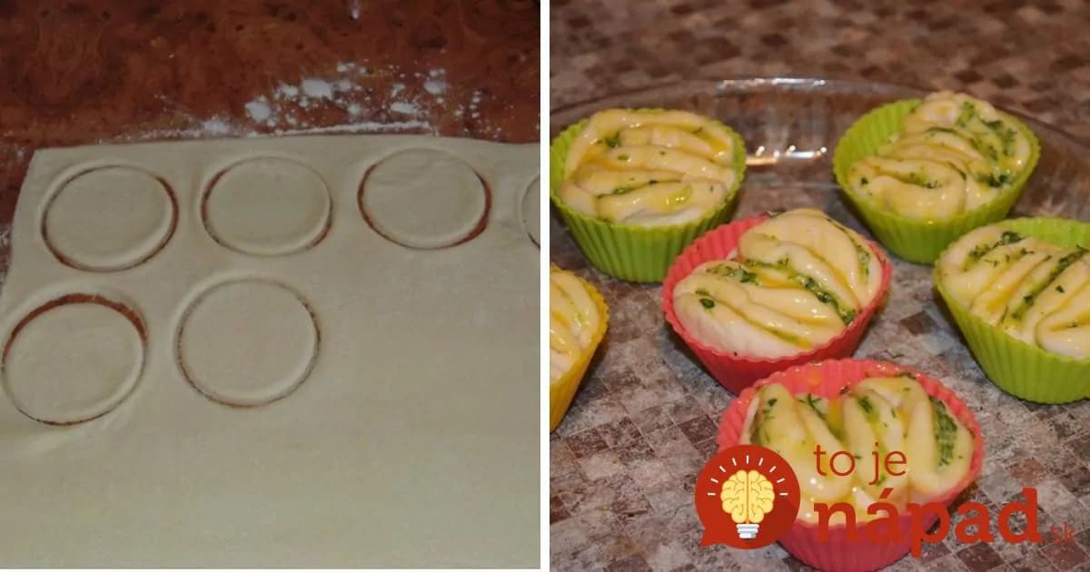 Namiesto kupovaného pečiva: Voňavé chlebové chuťovky s cesnakom, pečené vo forme na muffiny!