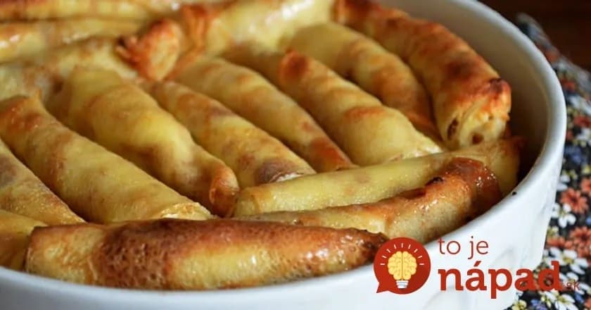 Bez múky: Zapečené palacinky s tvarohom