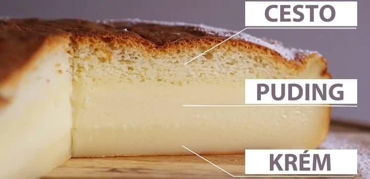 Magický koláč: Z jedného cesta, z jednej misy a predsa má TRI vrstvy!