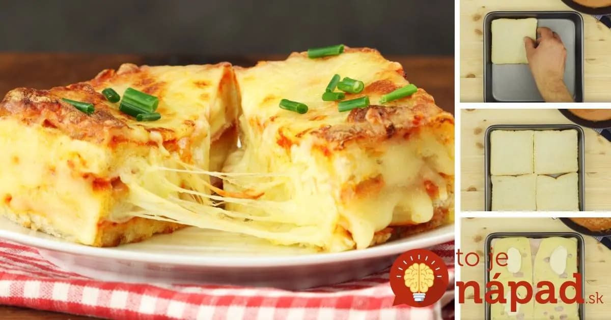 Máte doma starší chlebík a neviete, čo s ním? Vyskúšajte fantastické lasagne z pečiva, hotové o 30 minút!