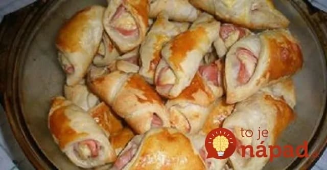 Chrumkavé taštičky so šunkovo-smotanovou náplňou!