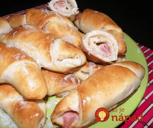 Hotové do pol hodinky: Domáce rožteky plnené šunkou!